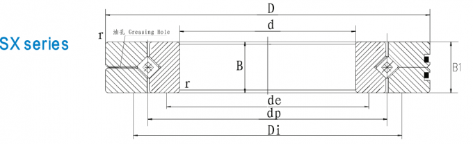 SX011824 robot crossed roller bearing 120x150x16mm precision cross roller bearing factory